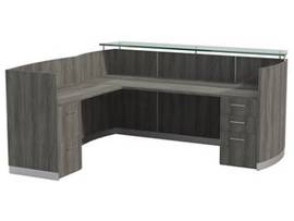 MEDINA RECEPTION STATION WITH RETURN B/B/F AND F/F PEDESTALS