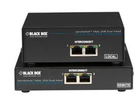 BLACK BOX CORP SERVSWITCH  CATX USB  DUAL VGA, STANDARD