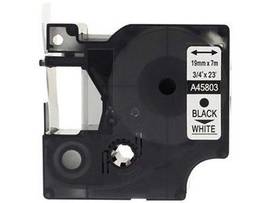 NU-TONE DYMO A45803 COMPATIBLE RIBBON BLACK/WHITE 19MM