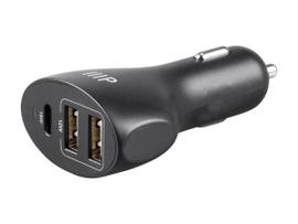 MONOPRICE 18W CAR CHARGER WITH USB-C AND 2 USB-A P