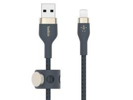 BELKIN,USB-A TO LTG, BRAID SIL, 2M, BLUE