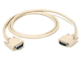DB15 Molded Shielded Data Cable M/M 5Ft. With Thumbscrews