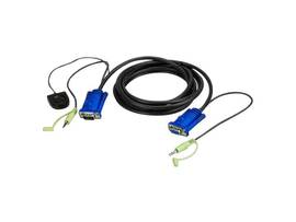 CABLE 6FT VGA AUDIO W/PRT SWTCH BLTIN