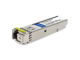 AddOn MSA and TAA Compliant 10GBase-BX SFP+ Transceiver (SMF, 1550nmTx/1490nmRx,