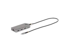 USB-C Triple-Monitor Multiport Adapter, Dual 4K 30Hz + 4K 60Hz HDMI & DisplayPort, 3-Port USB 10Gbps Hub, 100W PD Pass-Through, GbE, Travel Dock