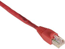 GigaBase 350 CAT5e Patch Cable UTP Snagless Boots Crossover 1-ft. 0.3-m Red