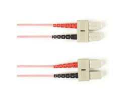 BLACK BOX CORP 62.5 MM FO PATCH CABLE DUPLX, PVC, PINK, SCSC