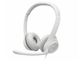 LOGITECH H390 USB COMPUTER HEADSET - -OFF-WHITE
