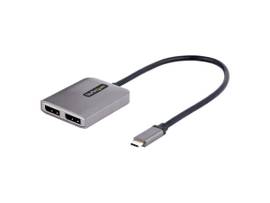 STARTECH 2-PORT USB-C MST HUB - USB TYPE-C TO 2X DISPLAYPORT MULTI-MONITOR ADAPTER - DUAL-DP UP TO 4K 60HZ WITH DP 1.4 AND DSC - HDR - 1FT CABLE - WIN