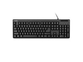 ROCSTOR KS20T SECURITY USB KEYBOARD WITH BUILT-IN SMARTCARD READER - 104 KEY - SUPPORTS ISO-7816 - USB INTERFACE - ENGLISH (US) - BLACK -
