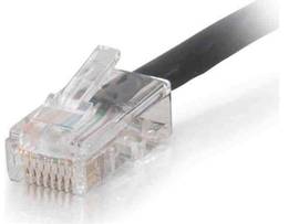 C2G QS 25FT CAT5E NON BOOTED CMP BLK