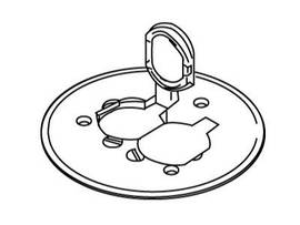 LEGRAND-WIREMOLD ALUM DUPLEX RECPT PLATE R