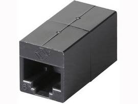BLACK BOX CORP CAT6 UNSHLD STRAIGHTPIN COUP OFF BK 10PK