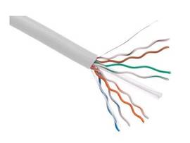 AXIOM CAT6A 23AWG 4-PAIR SOLID CONDUCTOR 650MHZ BULK CABLE SPOOL 1000FT (WHITE)