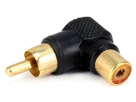 MONOPRICE RCA PLUG TO RCA JACK ADAPTER_ GOLD PLATE