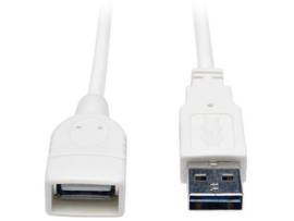TRIPP LITE 3FT UNIV HI-SPEED USB 2.0 EXTEN CBL WHT