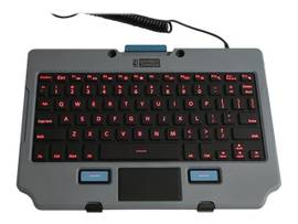 GAMBER RUGGED LITE BACKLIT KEYBOARD FRENCH. USE WITH QUICK RELEASE KEYBOARD TRAY (7160-1470-00)