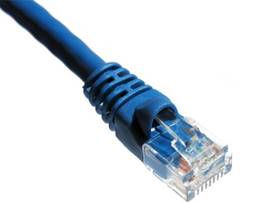 AXIOM 4FT CAT5E 350MHZ PATCH CABLE MOLDED BOOT (BLUE)