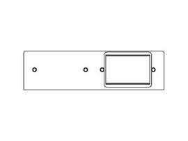 LEGRAND-WIREMOLD DBL GANG PLATE W/ORT BEZE