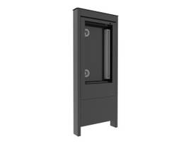 OUTDOOR PORTRAIT KIOSK, LG 55XE4, BLACK