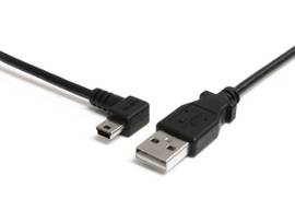 3 FT USB TO LEFT ANGLE MINI USB CABLE