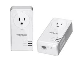 TRENDNET POWERLINE 1300 AV2 ADAPTER KIT WITH BUILT-IN OUTLET