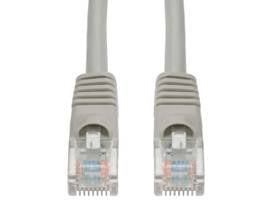 50ft RJ-45 (Male) to RJ-45 (Male) Straight Gray Cat6A UTP PVC Copper Patch Cable