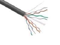 AXIOM CAT6 23AWG 4-PAIR SOLID 550MHZ PLENUM BULK CABLE SPOOL 1000FT (GRAY)