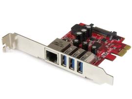 3PT PCIE USB 3.0 CARD GIGABIT ETHERNET