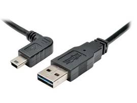TRIPP LITE 6FT UNIV USB 2.0 CBL LEFT-ANGLE MINI