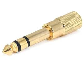 MONOPRICE METAL 1/4IN (6.35MM) TRS STEREO PLUG TO