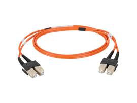 Multimode 50-Micron Duplex Fiber Optic Cable PVC SC SC 10-m 32.8-ft.