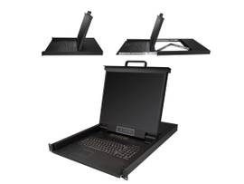 16 PORT RACKMOUNT KVM CONSOLE W/19IN LCD