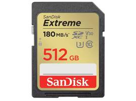 SANDISK SDSDXVV-512G-GNCIN,EXTREME SD,180/130MB/S RW,C10,UHS,U3,V30,