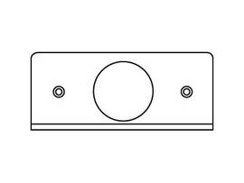 LEGRAND-WIREMOLD SGL GANG PLAGE W/1.562 IN