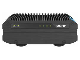 QNAP TS-I410X 4-BAY FANLESS INDUSTRIAL NAS INTEL ATOM X6425E QUAD-CORE BURST UP TO 30 GHZ WITH ONBOARD 8GB RAM NON EXPANDABLE 4 X 25-INCH SATA