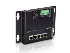 TRENDNET 5-PORT INDUSTRIAL GIGABIT POE+ WALL-MOUNTED FRONT ACCESS SWITCH