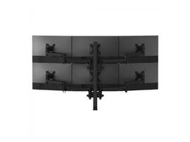 ATDEC SIX MONITOR DESK MOUNT H BLACK