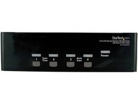 4 PORT DVI VGA DUAL MONITOR KVM SWITCH