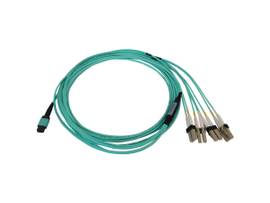 TRIPP LITE FIBER CABLE 12F MTP/MPO-PC TO 4XLC/PC 5M