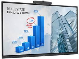SHARP NEC 86IN INTERACTIVE DISPLAY, 4K AQUOS BOARD, 20-POINT PRECISIONTOUCH, EMBEDDED CONTROLLER, QUAD SCREEN (SUPPORTED WITH WIRED CONNECTION)