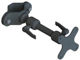 GAMBER ZIRKONA, 2IN TO 3IN POLE MOUNT WITH 6IN MEDIUM DOG-BONE AND VESA 75MM PLATE