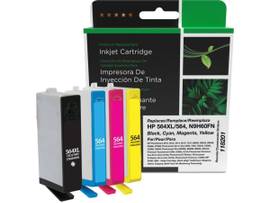 CLOVER IMAGING REMANUFACTURED BLACK HIGH YIELD, CYAN, MAGENTA, YELLOW INK CARTRIDGES REPLACEMENT FOR HP 564XL/564