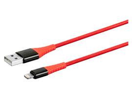 MONOPRICE ATLASFLEX SERIES DURABLE APPLE MFI CERTIFIED LIGHTNING TO USB TYPE-A CHARGE AND SYNC KEVLAR-REINFORCED NYLON-BRAID CABLE_ 1.5FT/3FT/6FT_