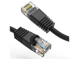 AXIOM 35FT CAT6 UTP 550MHZ PATCH CABLE SNAGLESS MOLDED BOOT (BLACK)