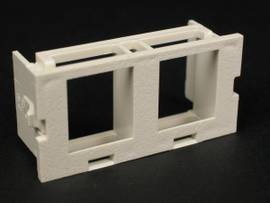 LEGRAND-WIREMOLD 2A DUAL UNLOADED KEYSTONE MOD LT GY (PKG OF 10)