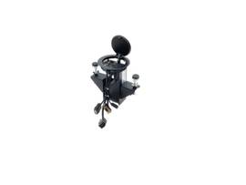 KRAMER RTBUS-11/US(BC) ROUND TABLE MOUNT MULTI CONNECTION SOLUTION PNEUMATIC LID 8 MM CUT OUT ENCLOSURE SILVER SAND BLASTED ANODIZED ALUMINUM TOP