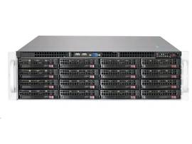 SUPERMICRO 3U SC836B 16 DRIVE JBOD W/DUAL EXPANDER, REDUNDANT 1KW