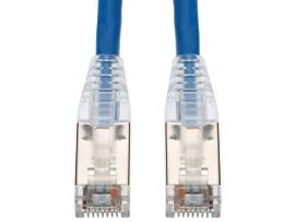 7ft RJ-45 (Male) to RJ-45 (Male) Shielded Straight Blue Cat6A STP PVC Copper Pat