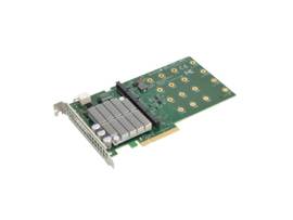 SPM NCNR ADD-ON CARD AOC-SHG3-4M2P PCIE3 X 8 FH 4X NVME M.2 SSD PLX CARRIER HF ROHS